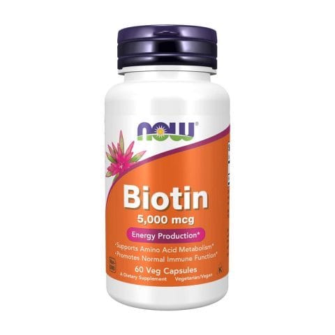 NOW Biotin 5,000 mcg (60 veg caps)