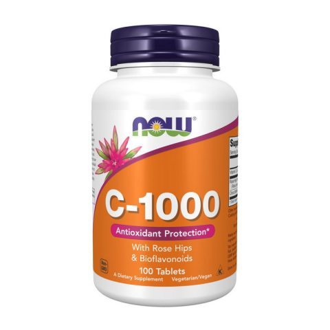 NOW C-1000 with rose hips & bioflavonoids (100 tab)