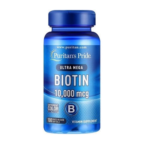 Puritan’s Pride Biotin 10,000 mcg (100 softgels)