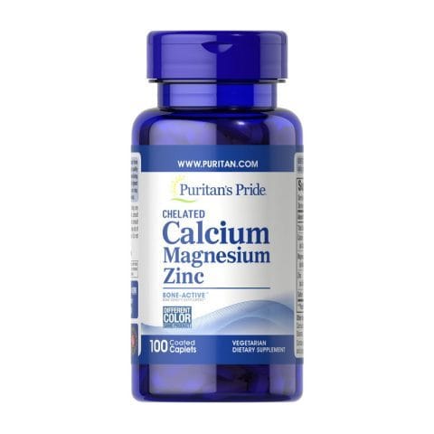 Puritan’s Pride Chelated Calcium Magnesium Zinc (100 caplets)