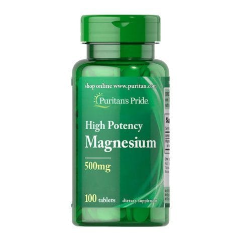 Puritan’s Pride Magnesium 500 mg High Potency (100 tablets)