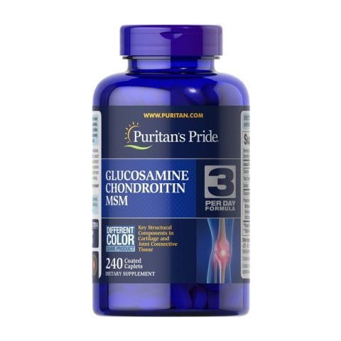 Puritan’s Pride Double Strength Glucosamine, Chondroitin & MSM (240 caplets)