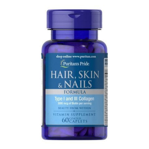 Puritan’s Pride Hair, Skin & Nails (60 caplets)