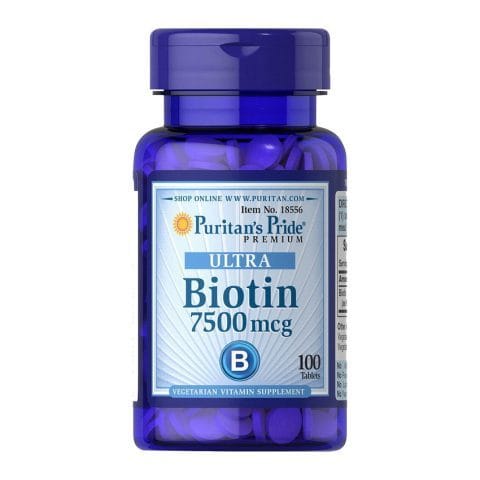 Puritan’s Pride Ultra Biotin 7500 mcg (100 tabs)