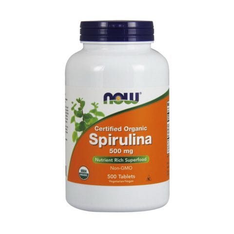 NOW Spirulina 500 mg organic (500 tabs)