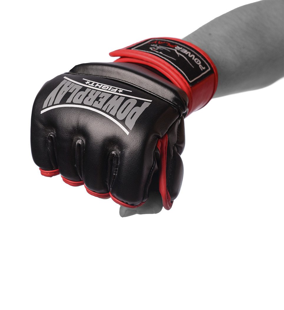 Рукавиці для MMA PowerPlay 3058 Чорно-Червоні S