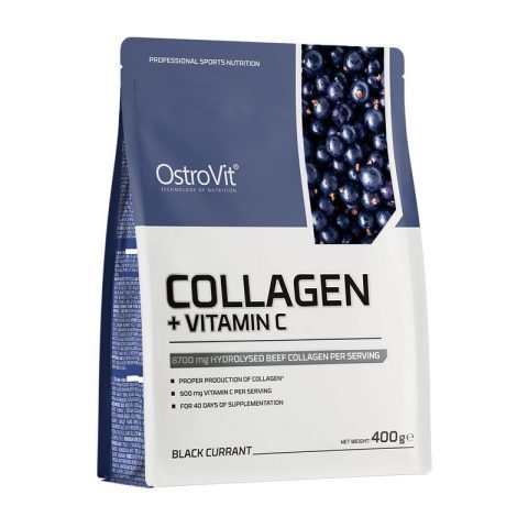 OstroVit Collagen + Vitamin C (400 g, black currant)