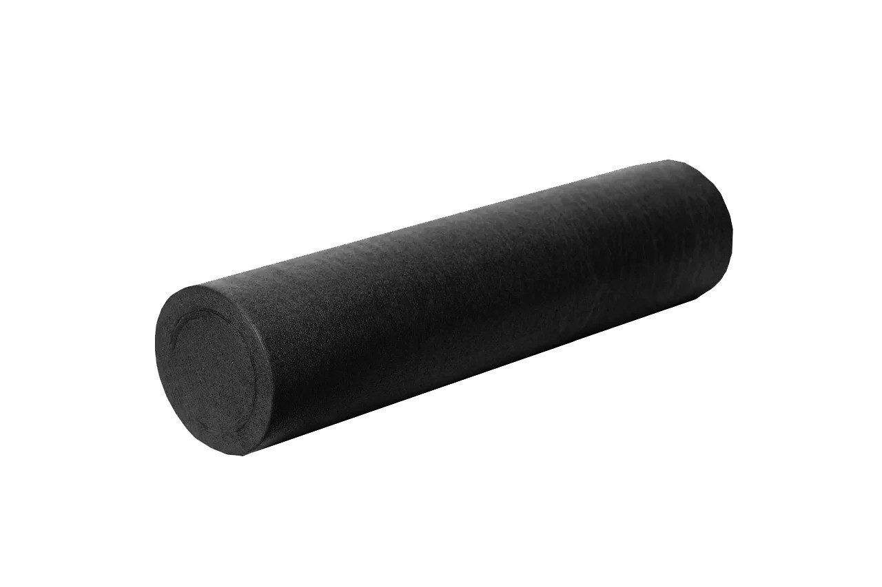 Масажний ролик (роллер) гладкий PowerPlay 4021 Fitness Roller Чорний (90×15см.)