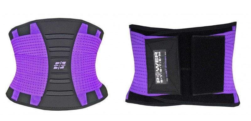 Пояс-корсет для підтримки спини Power System PS-6031 Waist Shaper Purple L/XL