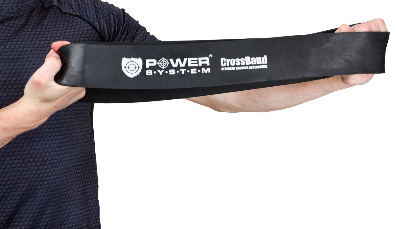 Еспандер-петля (гумка для фітнесу і кроссфіту) Power System PS-4055 CrossFit Level 5 Black (опір 25-65 кг)