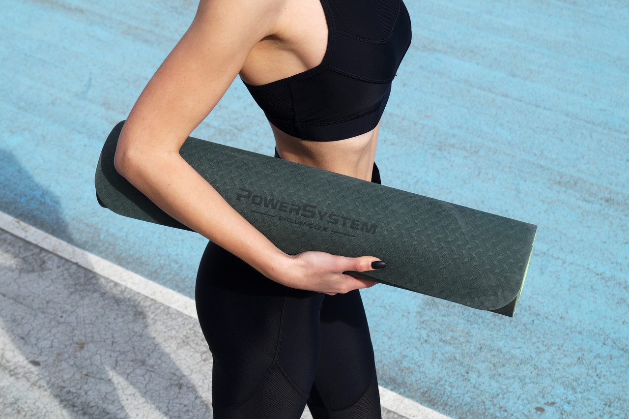 Килимок для йоги та фітнесу Power System PS-4060 TPEYoga Mat Premium Green (183х61х0.6)