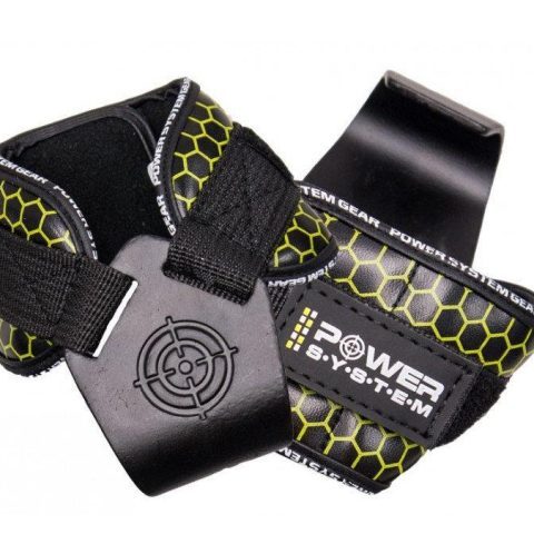 Гаки для тяги на зап’ястя Power System PS-3360 Hooks V2 Black/Yellow L