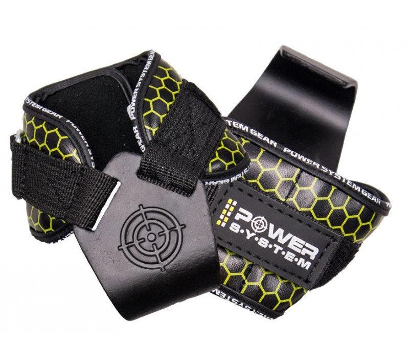 Гаки для тяги на зап’ястя Power System PS-3360 Hooks V2 Black/Yellow L