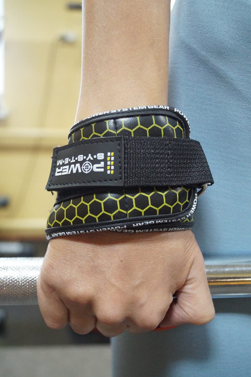 Гаки для тяги на зап’ястя Power System PS-3360 Hooks V2 Black/Yellow L