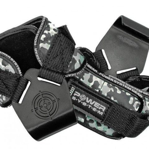 Гаки для тяги на зап’ястя Power System PS-3370 Hooks Camo Black/Grey L