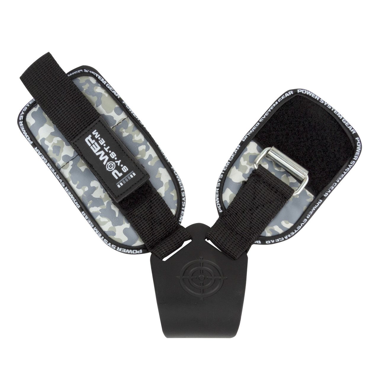 Гаки для тяги на зап’ястя Power System PS-3370 Hooks Camo Black/Grey L