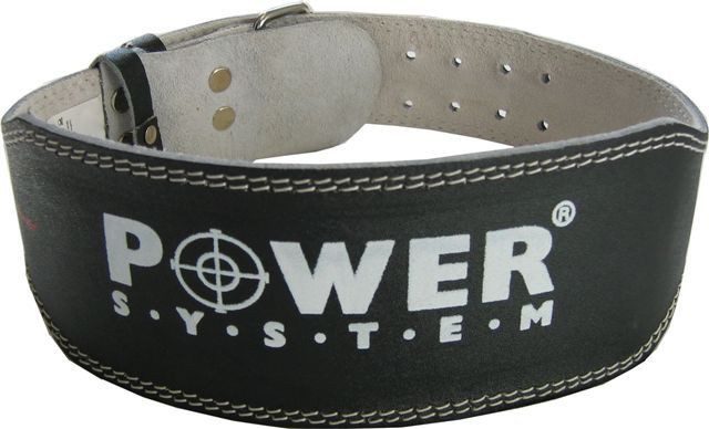 Пояс для важкої атлетики Power System PS-3250 Power Basic шкіряний Black XXL