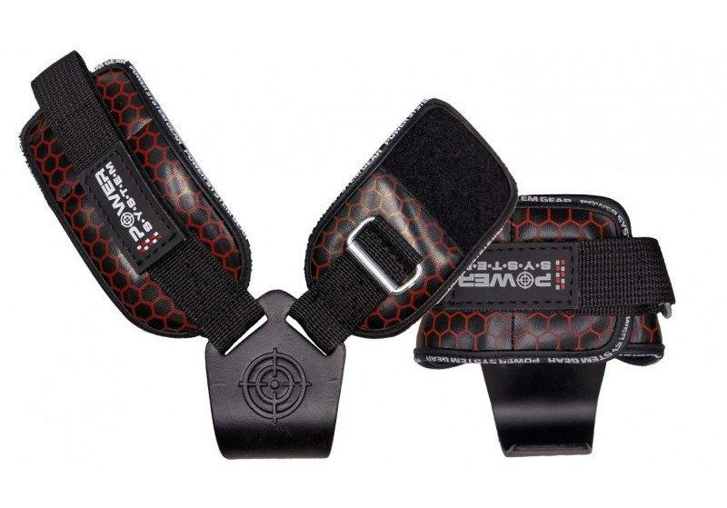 Гаки для тяги на зап’ястя Power System PS-3360 Hooks V2 Black/Red XL