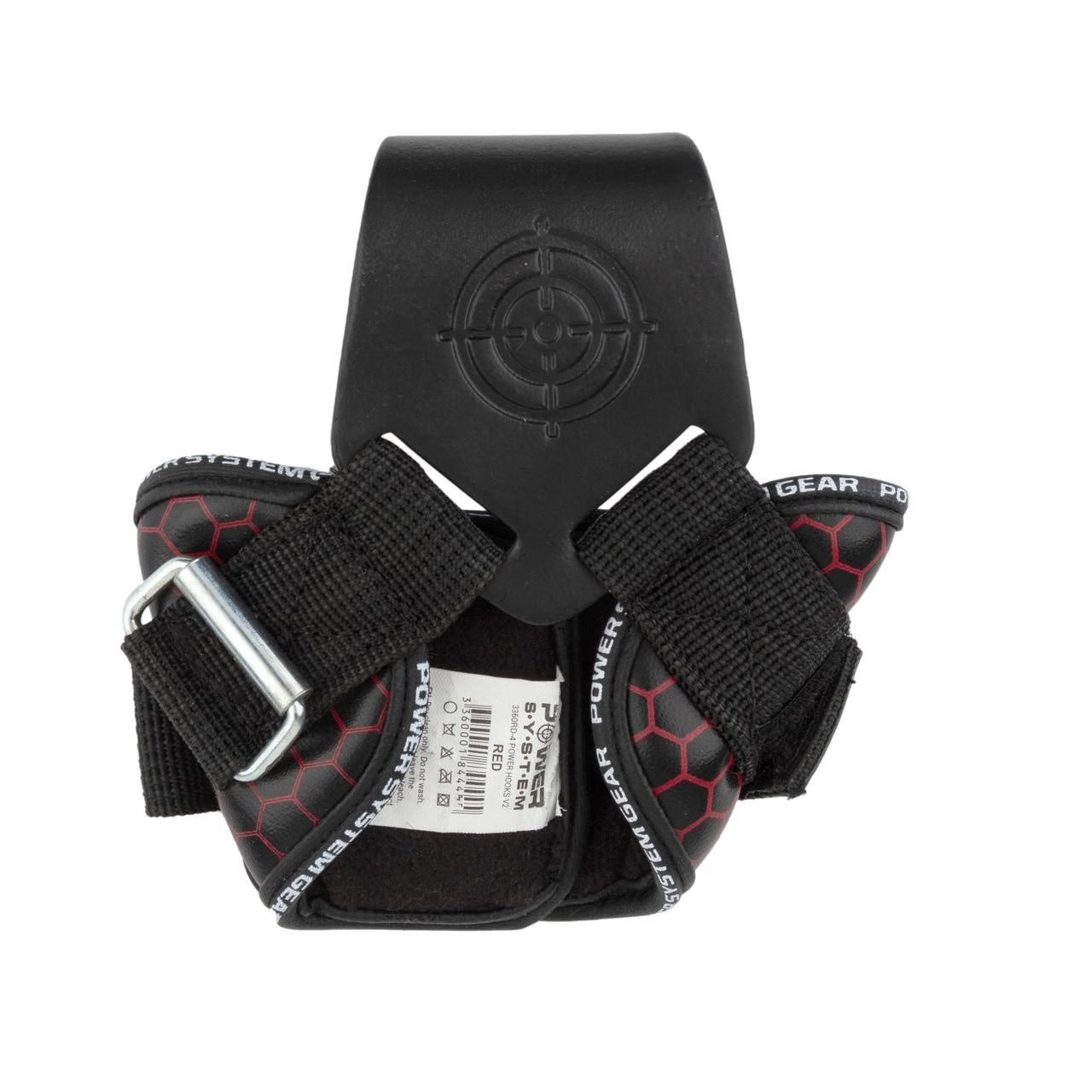 Гаки для тяги на зап’ястя Power System PS-3360 Hooks V2 Black/Red L