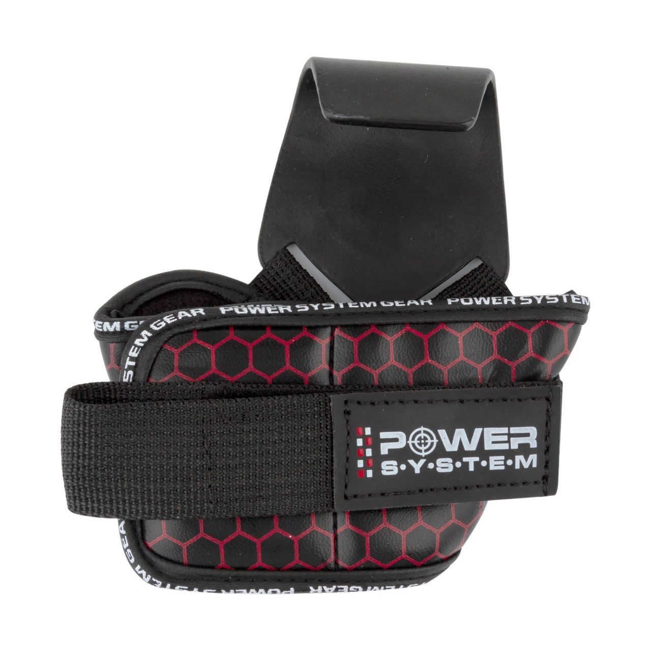 Гаки для тяги на зап’ястя Power System PS-3360 Hooks V2 Black/Red XL