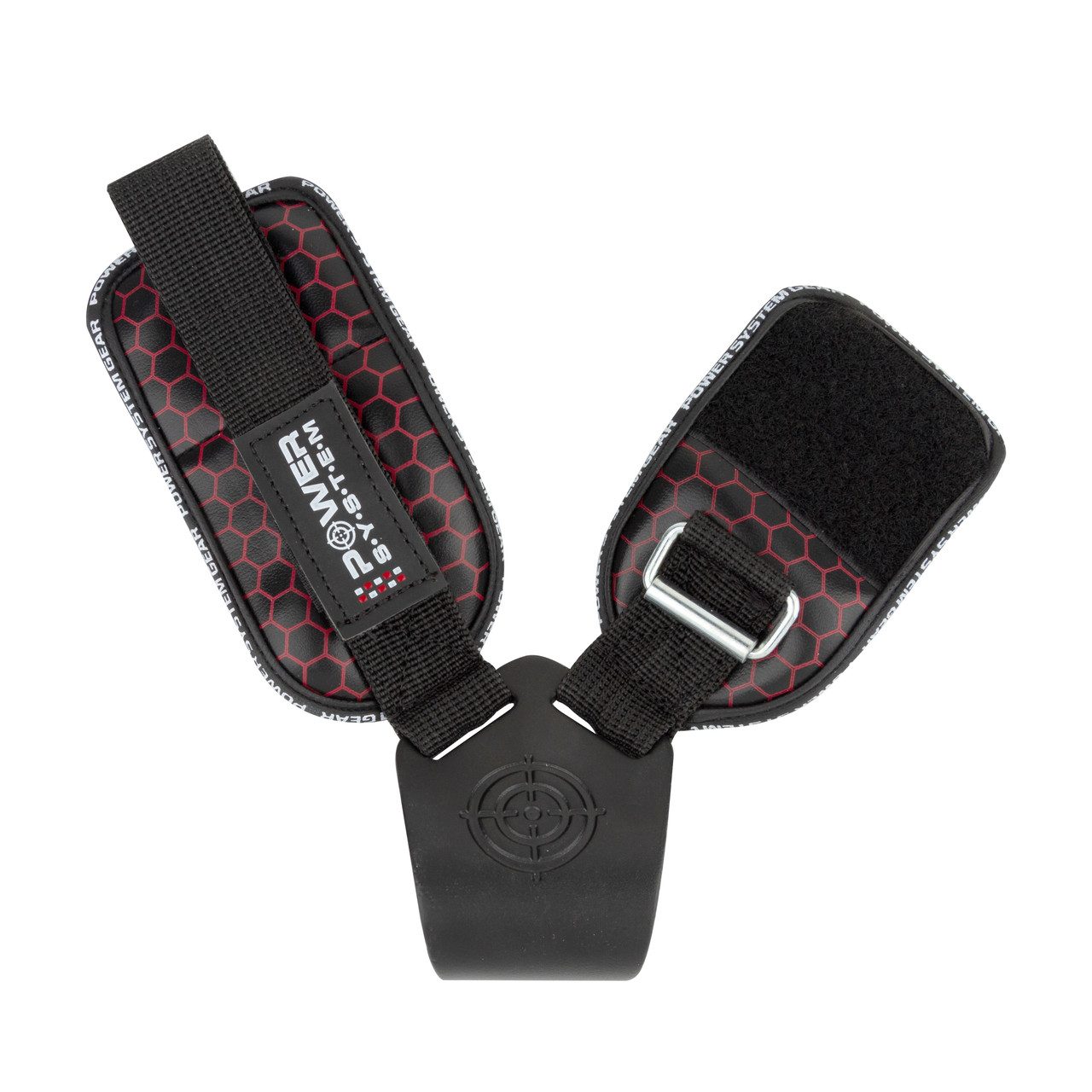 Гаки для тяги на зап’ястя Power System PS-3360 Hooks V2 Black/Red XL