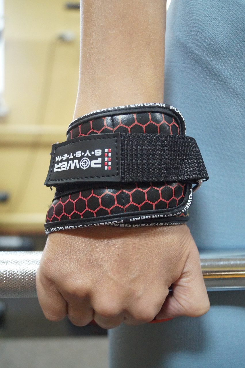 Гаки для тяги на зап’ястя Power System PS-3360 Hooks V2 Black/Red XL