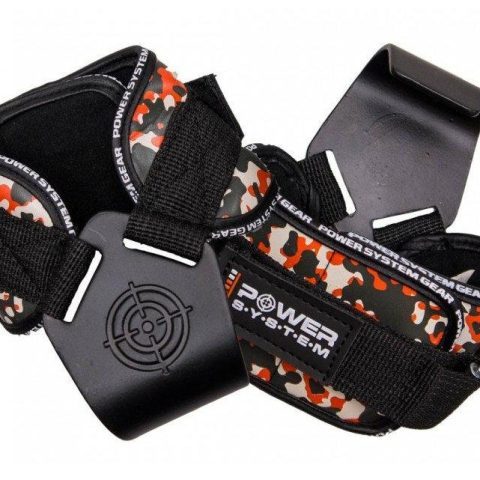 Гаки для тяги на зап’ястя Power System PS-3370 Hooks Camo Black/Red XL