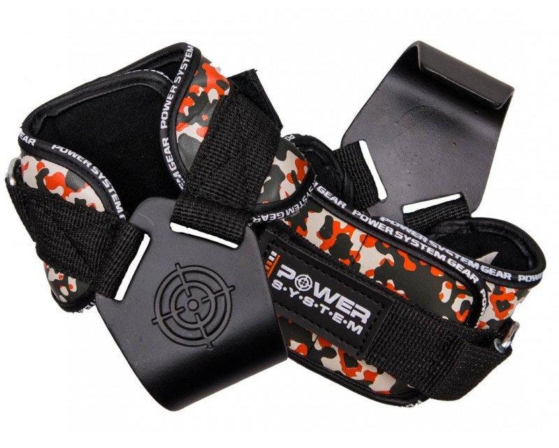 Гаки для тяги на зап’ястя Power System PS-3370 Hooks Camo Black/Red XL