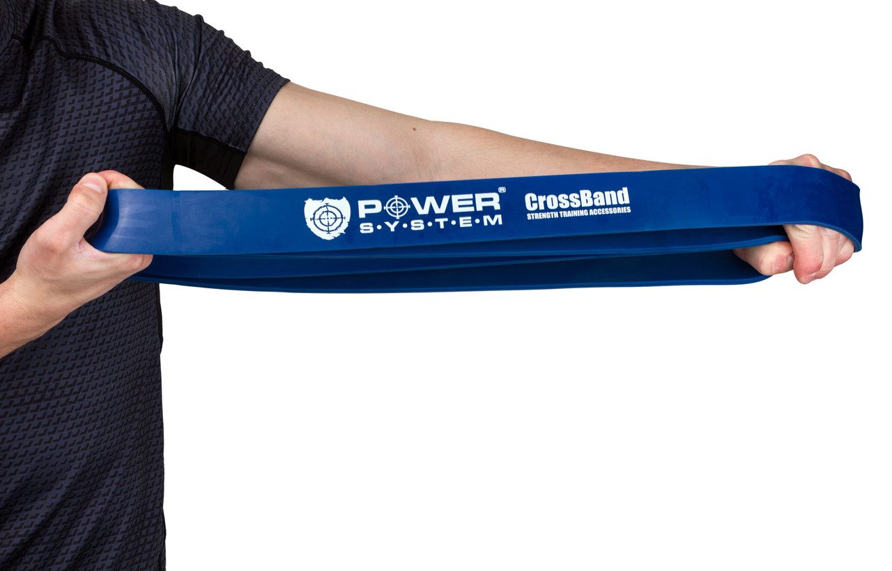 Еспандер-петля (гумка для фітнесу і кроссфіту) Power System PS-4054 CrossFit Level 4 Blue (опір 22-50 кг)
