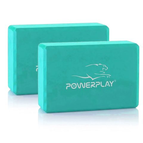 Блок для йоги 2 шт. (пара) PowerPlay 4006 Yoga Brick EVA Мятні