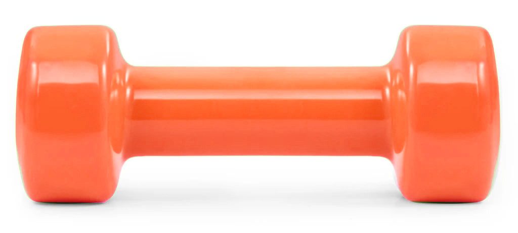 Гантелі вінілові PowerPlay 4125 Achilles 2*1 кг. Помаранчеві (пара – 2шт.)