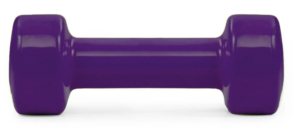 Гантелі вінілові PowerPlay 4125 Achilles 2*2.5 кг. Фіолетові (пара – 2шт.)