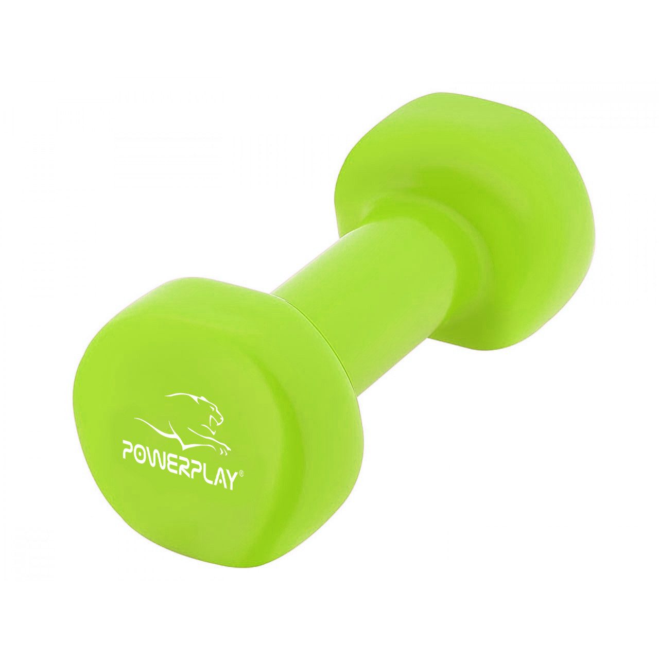 Гантелі вінілові PowerPlay 4125 Achilles 2*3 кг. Зелені (пара – 2шт.)