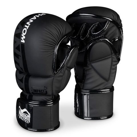 Рукавиці для ММА Phantom APEX Sparring Black S/M (капа в подарунок)