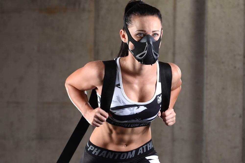 Маска для тренування дихання Phantom Training Mask Black S