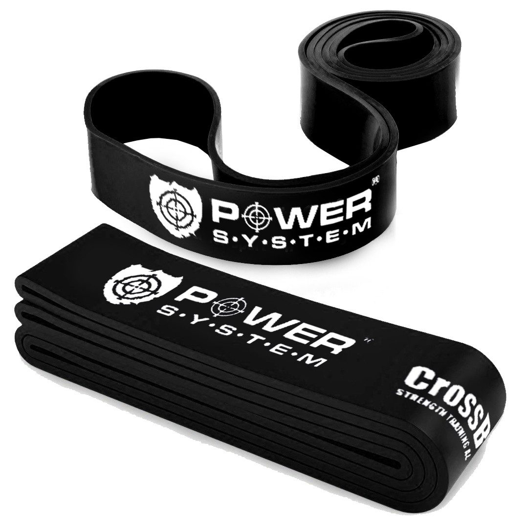 Еспандер-петля (гумка для фітнесу і кроссфіту) Power System PS-4055 CrossFit Level 5 Black (опір 25-65 кг)