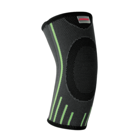 Компресійний налокітник MadMax MFA-283 3D Compressive elbow support Dark grey/Neon green S