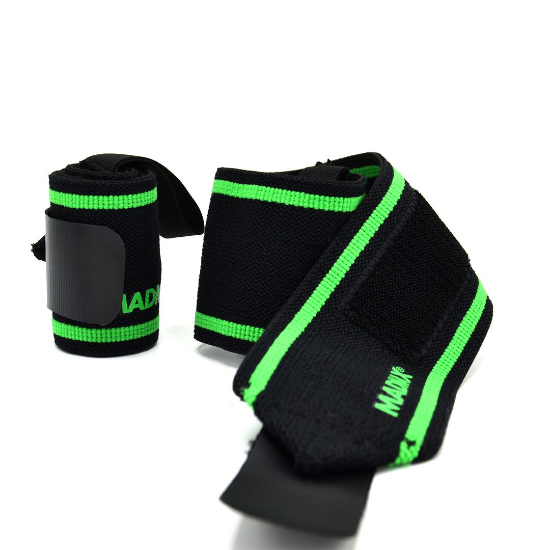 Кистьові бинти MadMax MFA-298 Wrist Wraps 18″ Black/Green (пара)