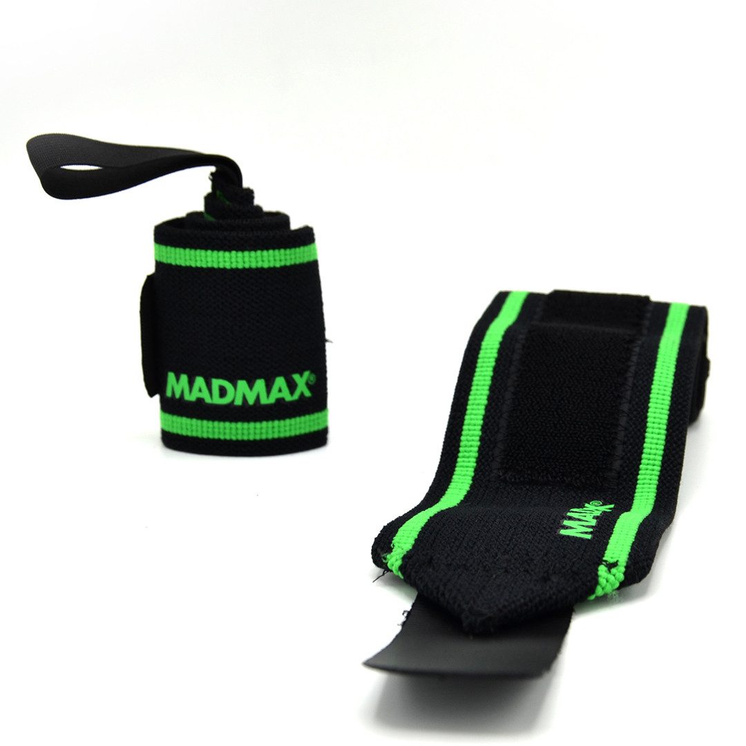 Кистьові бинти MadMax MFA-298 Wrist Wraps 18″ Black/Green (пара)