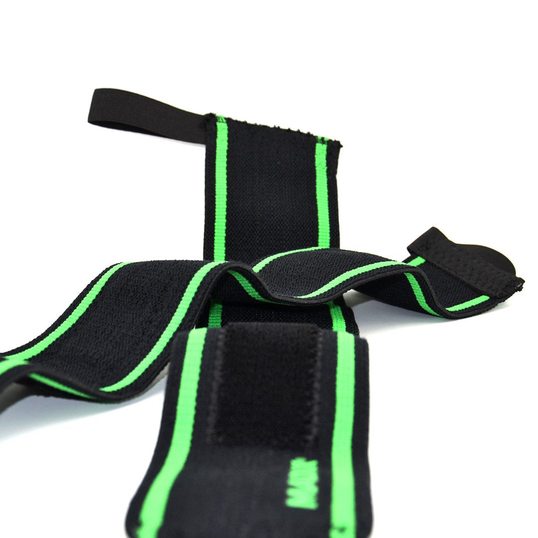 Кистьові бинти MadMax MFA-298 Wrist Wraps 18″ Black/Green (пара)
