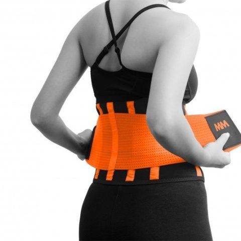 Пояс компресійний MadMax MFA-277 Slimming belt Black/neon orange L