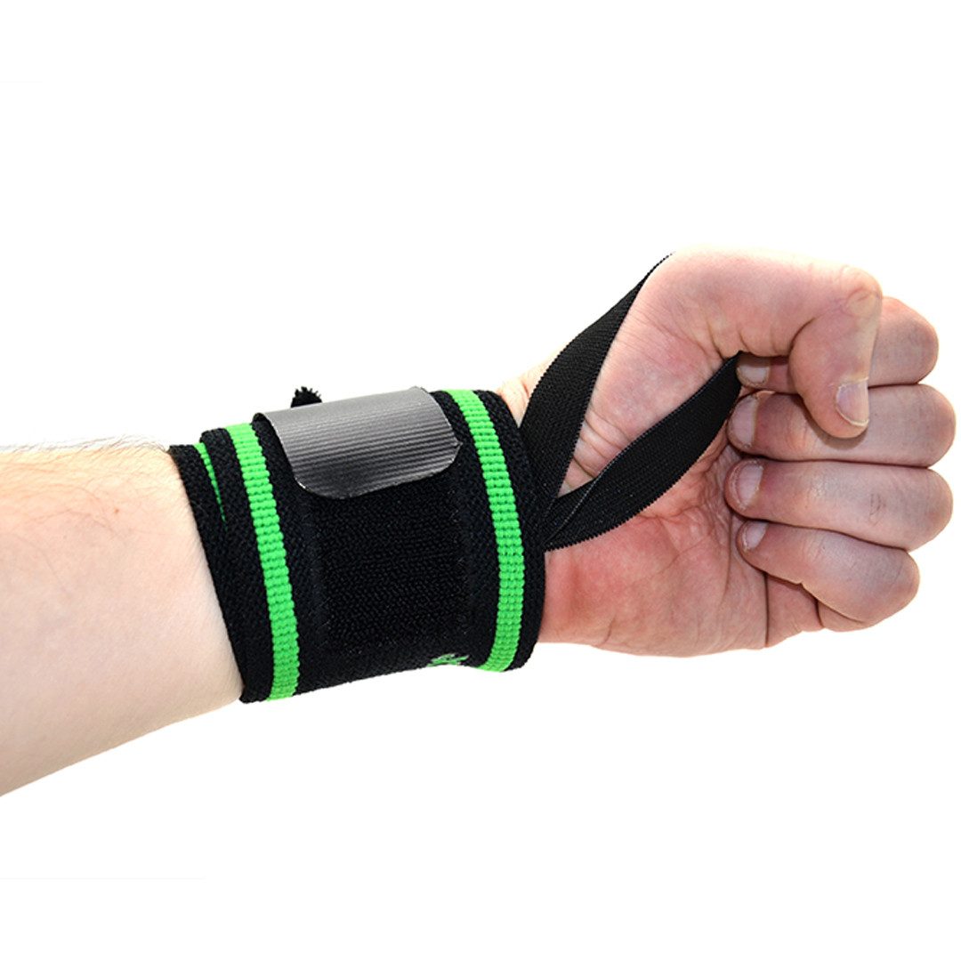 Кистьові бинти MadMax MFA-298 Wrist Wraps 18″ Black/Green (пара)