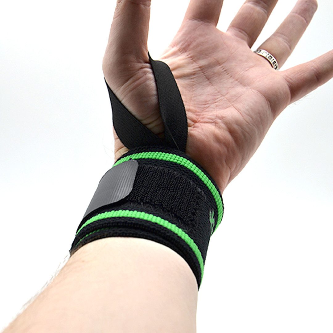 Кистьові бинти MadMax MFA-298 Wrist Wraps 18″ Black/Green (пара)
