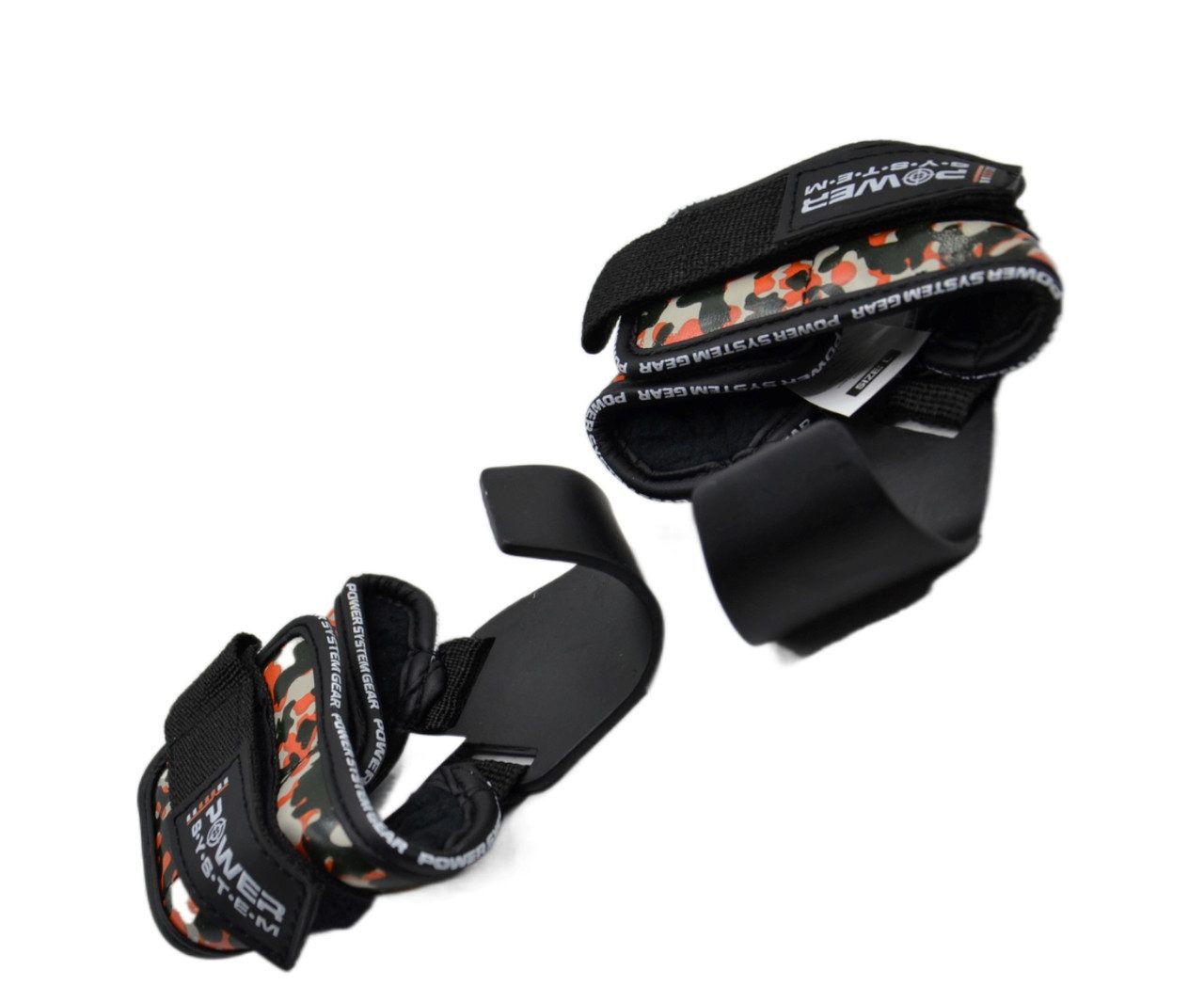 Гаки для тяги на зап’ястя Power System PS-3370 Hooks Camo Black/Red XL