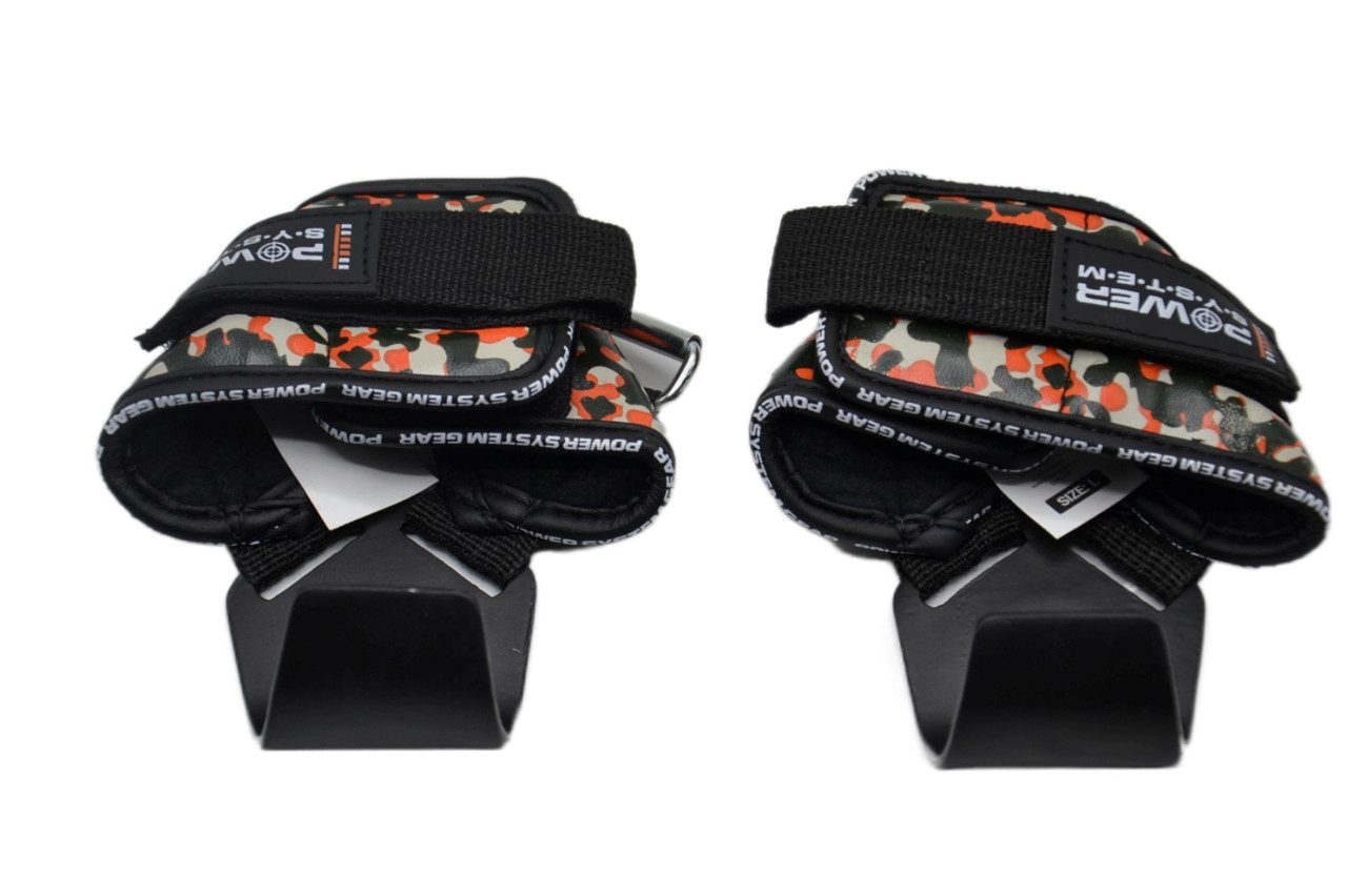 Гаки для тяги на зап’ястя Power System PS-3370 Hooks Camo Black/Red XL