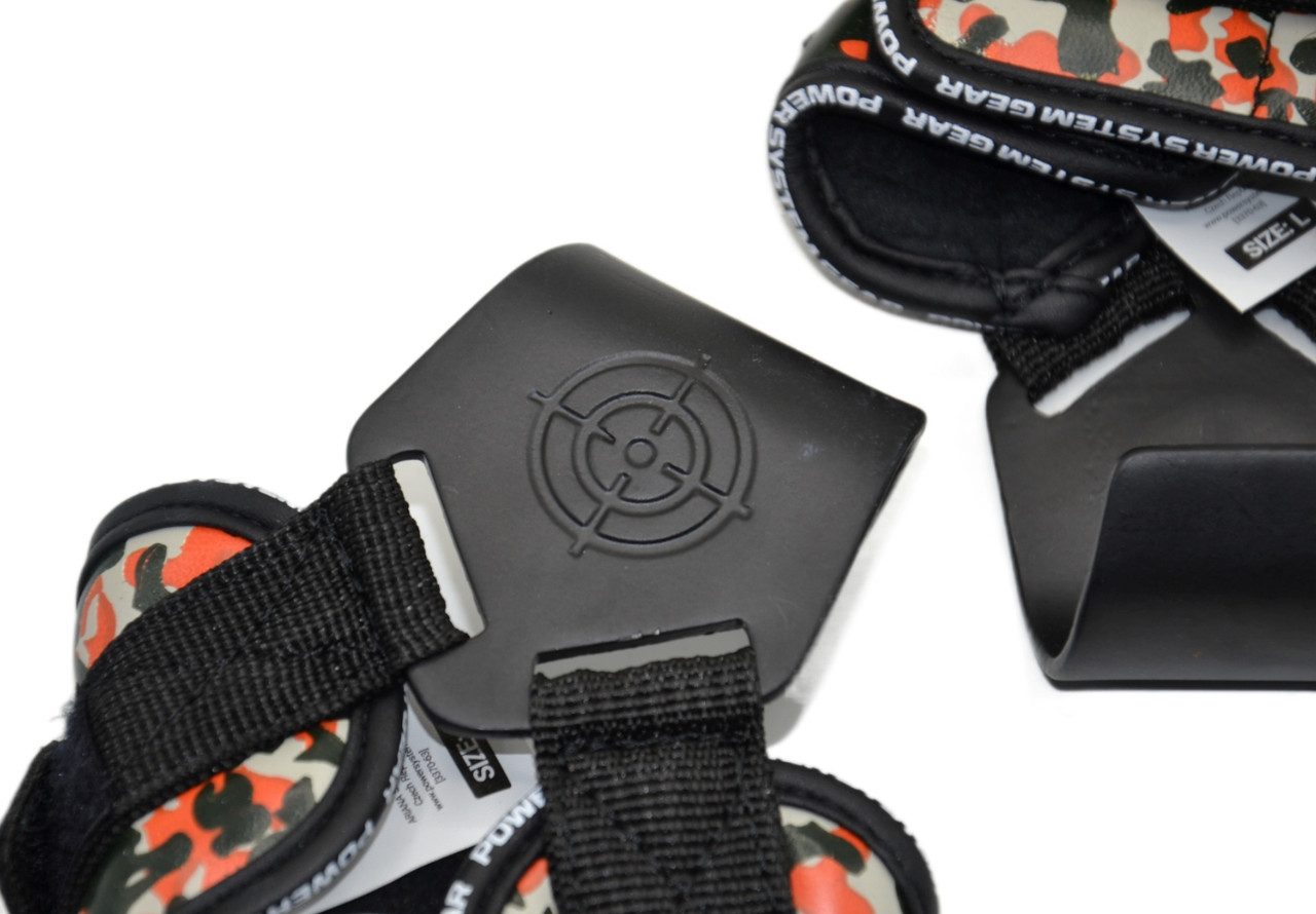 Гаки для тяги на зап’ястя Power System PS-3370 Hooks Camo Black/Red XL