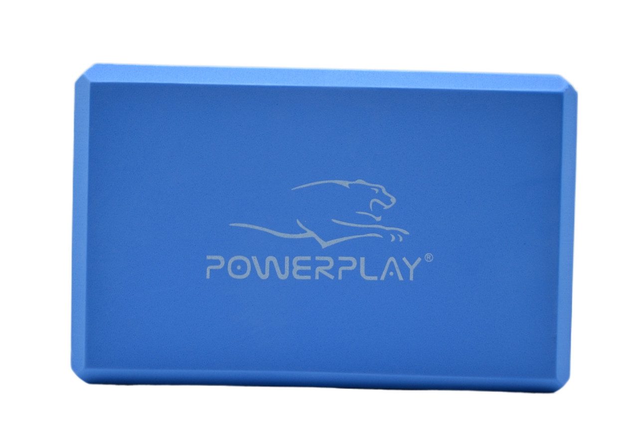Блок для йоги 2 шт. (пара) PowerPlay 4006 Yoga Brick EVA Сині