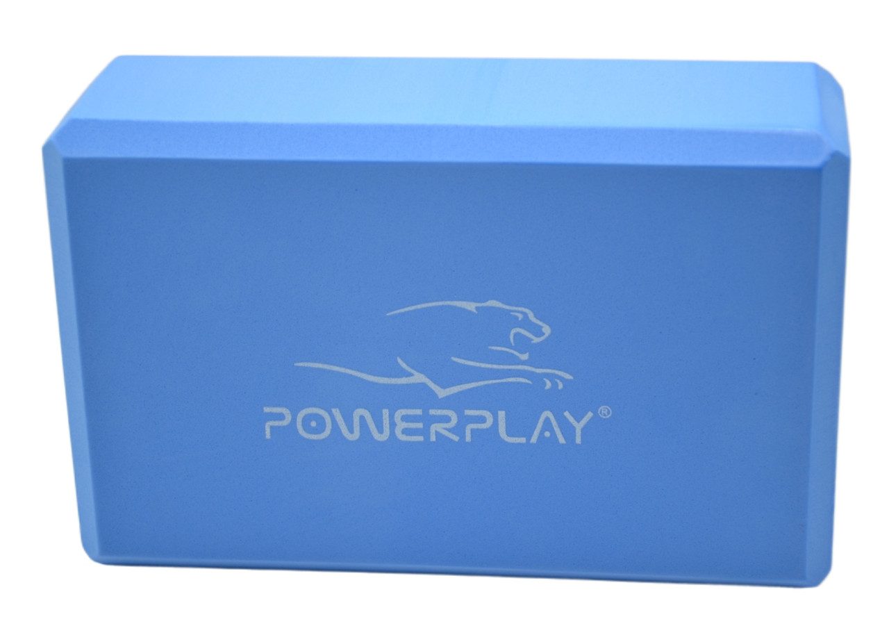 Блок для йоги 2 шт. (пара) PowerPlay 4006 Yoga Brick EVA Сині