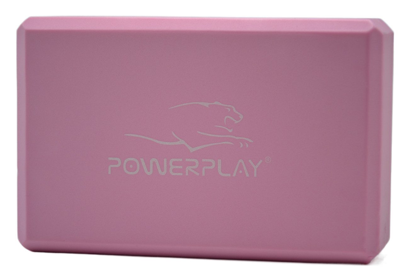 Блок для йоги PowerPlay 4006 Yoga Brick Рожевий