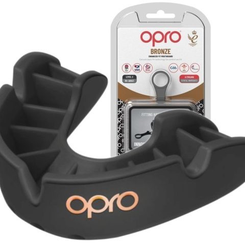 Капа боксерська OPRO Junior Bronze Black (art.002185001)